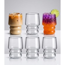 Hvc Ticaret 6 Adet Soğuk Kahve Bardağı Modern Soğuk Içecek, Meşrubat, Kahve Bardağı 350 ml