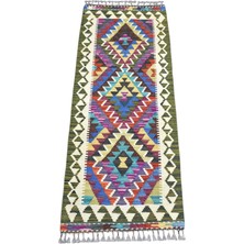 Zehra Abla Halı Yeni El Dokuma Meşhed Cerit Yörükleri Mini Yolluk Iran Yün Kilim 7344