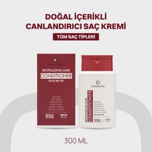 Swissoderm Canlandırıcı Saç Kremi, Tüm Saçlar, Vegan, Silikonsuz & Tuzsuz, Keratin, Kolay Şekillendirme 300ml