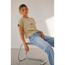 My Flamenco Spicy Saf Pamuk Kadın T-Shirt