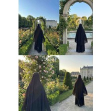 Onlie Craft Lüks Uzun Şifon Malezya Khimar - Zarif ve Konforlu Tesettür Giyim