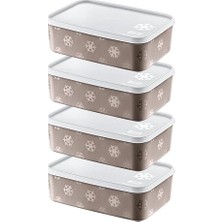 Esranın Dünyası Smartware 4'lü Set No Frost Saklama Kabı Terra 1600 ml