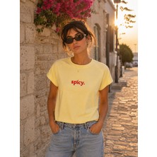My Flamenco Spicy Saf Pamuk Kadın T-Shirt