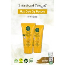 Eyüp Sabri Tuncer Doğal Muz Özlü Diş Macunu 2 Adet 60 Ml, Rosie Hediye