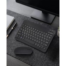 Nemere Ithalat Bluetooth Klavye Mouse Seti Taşınabilir Wireless Bilgisayar Aksesuarı