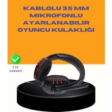 Nemere Ithalat Kırmızı Stereo Kulaklık Yüksek Ses Performansı Dayanıklı Kablo ve Mikrofonlu Tasarım
