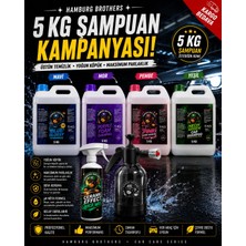 Hamburg Brothers Istediğin Renk 5 kg Araç Şampuanı Ph Nötr Yanında 2lt Köpük Atan POMPA500 ml Hızlı Cila Hediye