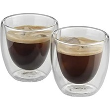 Die Grup Çift Cidarlı Espresso Bardağı Seti - 2 Parça, Isı Yalıtımlı