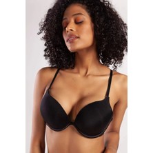 Beruflic Garland Heavy Push Up Bra, Siyah Konforlu ve Şık Sütyen