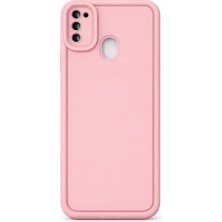 Vissona Samsung Galaxy M21 ve M30S Uyumlu Kamera Çıkıntılı Mat Silikon Telefon Kılıfı