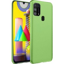 Senson Samsung Galaxy M31 Kılıf Nano Içi Kadife Silikon - Yeşil