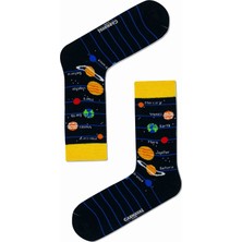 Carnaval Socks Gezegenler Desenli Renkli Çorap