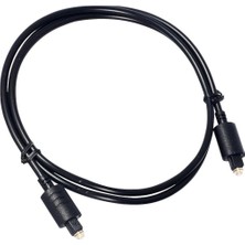 Aogo 1.5 mt Toslink Optik Kablo Dijital Ses Kablosu Siyah Yüksek Performanslı Bağlantı