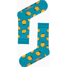 Carnaval Socks Yeşil Limon Desenli Renkli Çorap