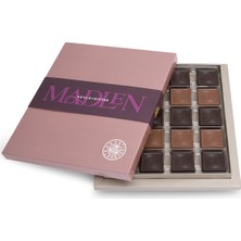 Kahve Dünyası Küçük Boy Sütlü - Bitter Madlen Çikolata 385 gr Bayramlık Aroma İle Özel Hediye