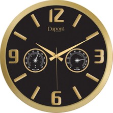Dupont Milano DUPONT-705-A Analog Termometreli ve Nem Göstergeli Duvar Saati
