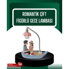 My Best Store El Ele Tutuşan Çift Figürlü Dekoratif Gece Lambası Romantik Tasarım