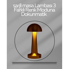 My Best Store USB Şarjlı Dokunmatik LED Masa Lambası – 3 Renk Modu & Dimmer