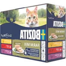 Tahılsız Tavuk, Sığır Veya Hindi Içeren 12 x 85 G Islak Kedi Maması