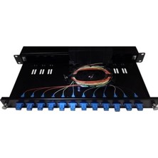 Ager 12PORT AG-FO01U12SCD-A-S1-01U Fiber Optik Kutu Siyah