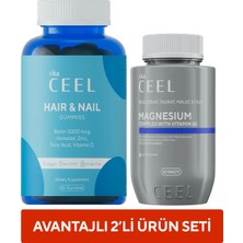 Vita Ceel Magnezyum Tablet Saç ve Tırnak Bakımı İçin Çiğnenebilir 60 Tablet Seti