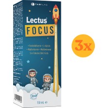Lectus Focus 150 ml Likit Fosfatidilserin L-Arjinin Multivitamin Multimineral Şurup - 3 Adet (Toplam 450 Ml)