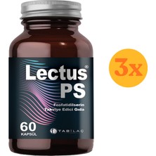 Lectus Ps Fosfatidilserin 60 Bitkisel Kapsül - 3 Adet (Toplam 180 Kapsül)