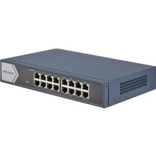 Hikvision Hıkvısıon 16PORT  10/100 Yönetilemez Switch Metal DS-3E0516-E(B)