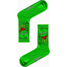 Carnaval Socks Kermit Desenli Neşeli Renkli Çorap