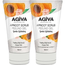 Agiva Kayısı Özlü Peeling Etkili Jel 150 ml X2 Yağlanma Ve Pürüzlere Karşı Etkili Cilt Temizliği