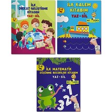 2-4 Yaş Evde Etkinlik Seti - Mucit Karınca Serisi Yaz-Sil Kitaplar