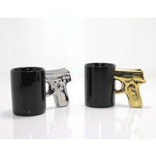 Yvz Store Porselen Silahlı Kupa Bardak