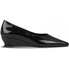 Bueno Shoes Siyah Rugan Kadın Topuklu Ayakkabı