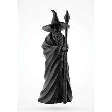 Figüro 3D Baskı Büyücü Figürü – Detaylı Fantastik Wizard Heykeli | Dekoratif Koleksiyon Ürünü