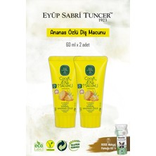 Eyüp Sabri Tuncer Doğal Ananas Özlü Diş Macunu 2 Adet 60 Ml, Rosie Hediye