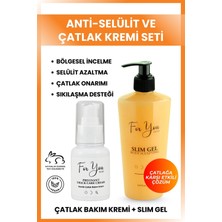 For You Gold Slim Jel (Slim Gel) Selülit Jeli ve Çatlak Oluşumunu Azaltmaya Yardımcı Çatlak Kremi & Çatlak Seti