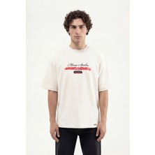 Machinist Erkek Marcus Aurelius Oversize Tişört Uzay Grisi