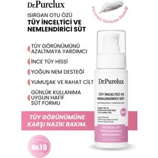 Dr. Purelux Tüy Azaltıcı ve Nemlendirici Süt 50ML Isırgan Otu & Hyaluronik Asit Özlü İpeksi Dokunuş