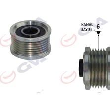 GVA Depomix Alternatör Kasnaği Doblo-Linea 10- /bro 07- 1.6 Mjt 6 Kanal
