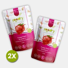 Foodry Freeze-Dry Çilek (Freeze Dried Strawberry) | Dondurularak Kurutulmuş Meyve Kurusu 17G *2