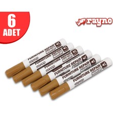Rayno Ahşap Rötuş Kalemi Seti Meşe 6 Lı - RYN10462