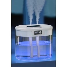 Light Nova 1.5 Litre Dijital Çift Sprey Oda Hava Nemlendirici | Aromaterapi Buhar Makinesi Difüzör