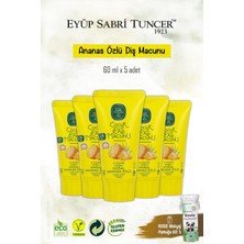 Eyüp Sabri Tuncer Doğal 5 Adet Ananas Özlü Diş Macunu 60 Ml, Rosie Hediye