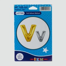 Zero Land Semeglbl Sarı Renkli 40X100 Harfli Folyo Balon-V