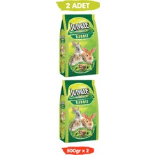 Jungle Özel Tahıllı Premium Vitaminli Tavşan Yemi 500GR x 2 Adet