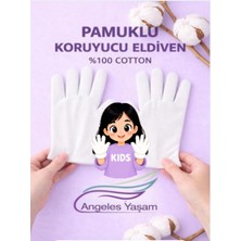 Angeles Yaşam %100 Pamuklu Çocuk Egzema Eldiveni
