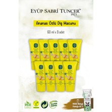 Eyüp Sabri Tuncer 9 Adet Doğal Ananas Özlü Diş Macunu 60 Ml, Rosie Hediye