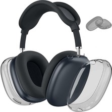 M.TK Moveteck Airpods Max ile Uyumlu Yumuşak Tpu Koruyucu Renkli Şeffaf Silikon Koruma Kılıfı
