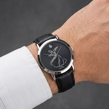 Siyah Kordonlu Daymond Rene Erkek Kol Saati