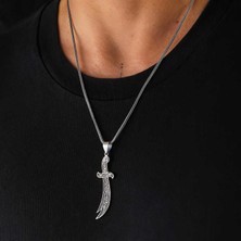Yvz Store Gümüş Hz. Ali Zülfikar Kılıcı Kolye